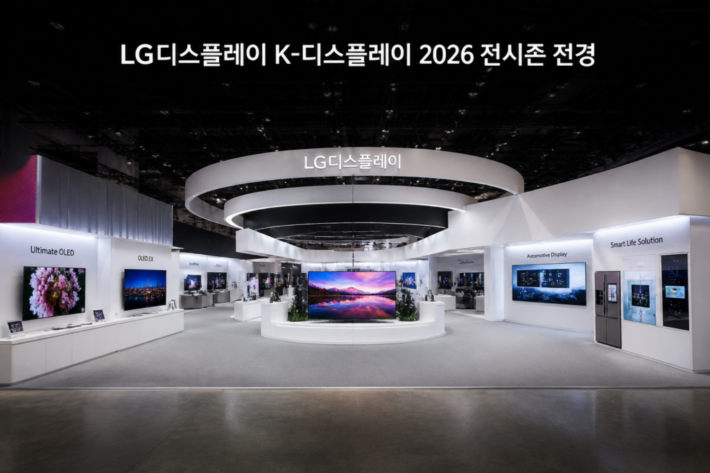 LG디스플레이 K-디스플레이 2026 전시존 전경