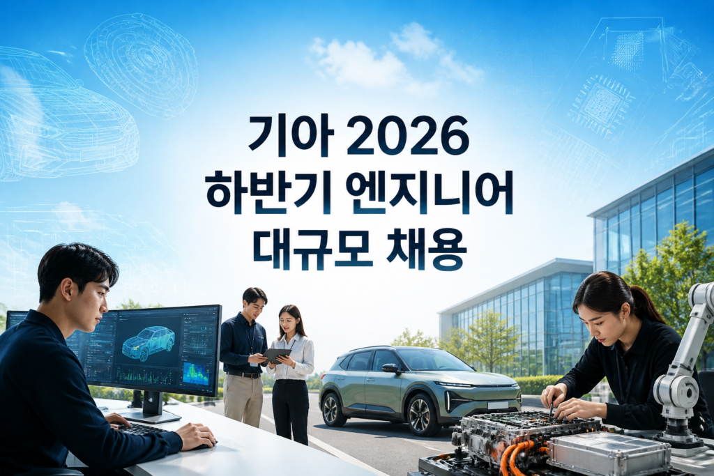 기아 2026 하반기 엔지니어 대규모 채용 안내 이미지