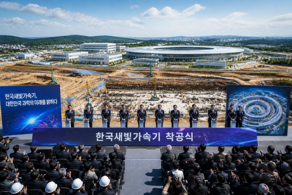 한국새빛가속기 착공 현장 조감 이미지