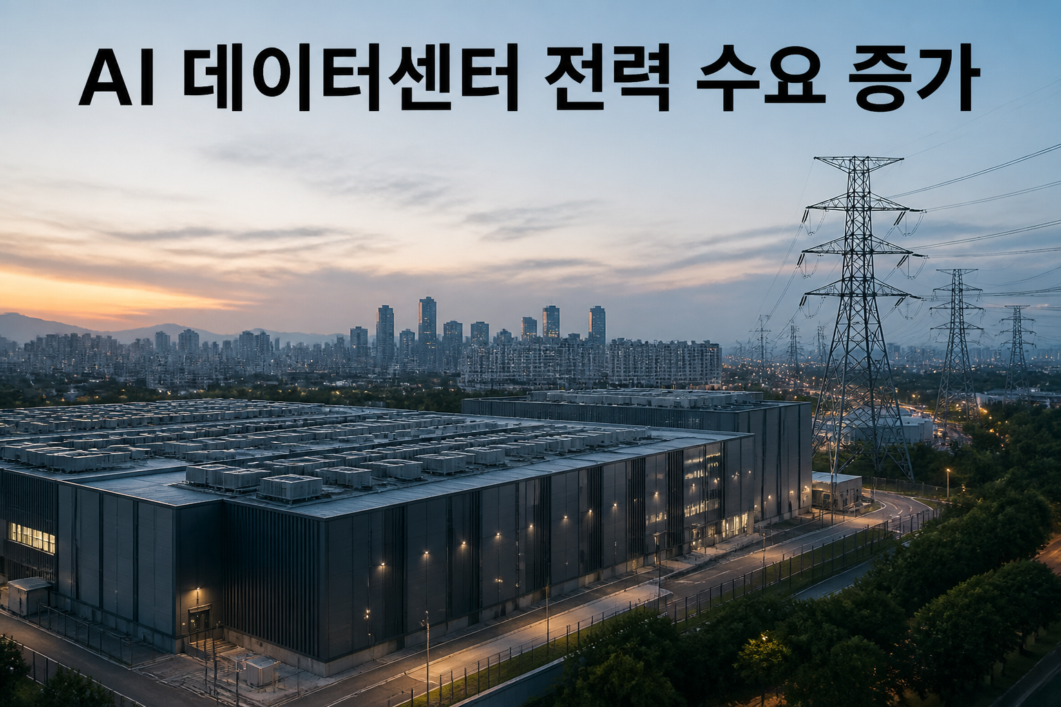 AI 데이터센터 전력수요 급증과 송전망 병목 — 수도권 집중·54개 사업 중 20개 지연