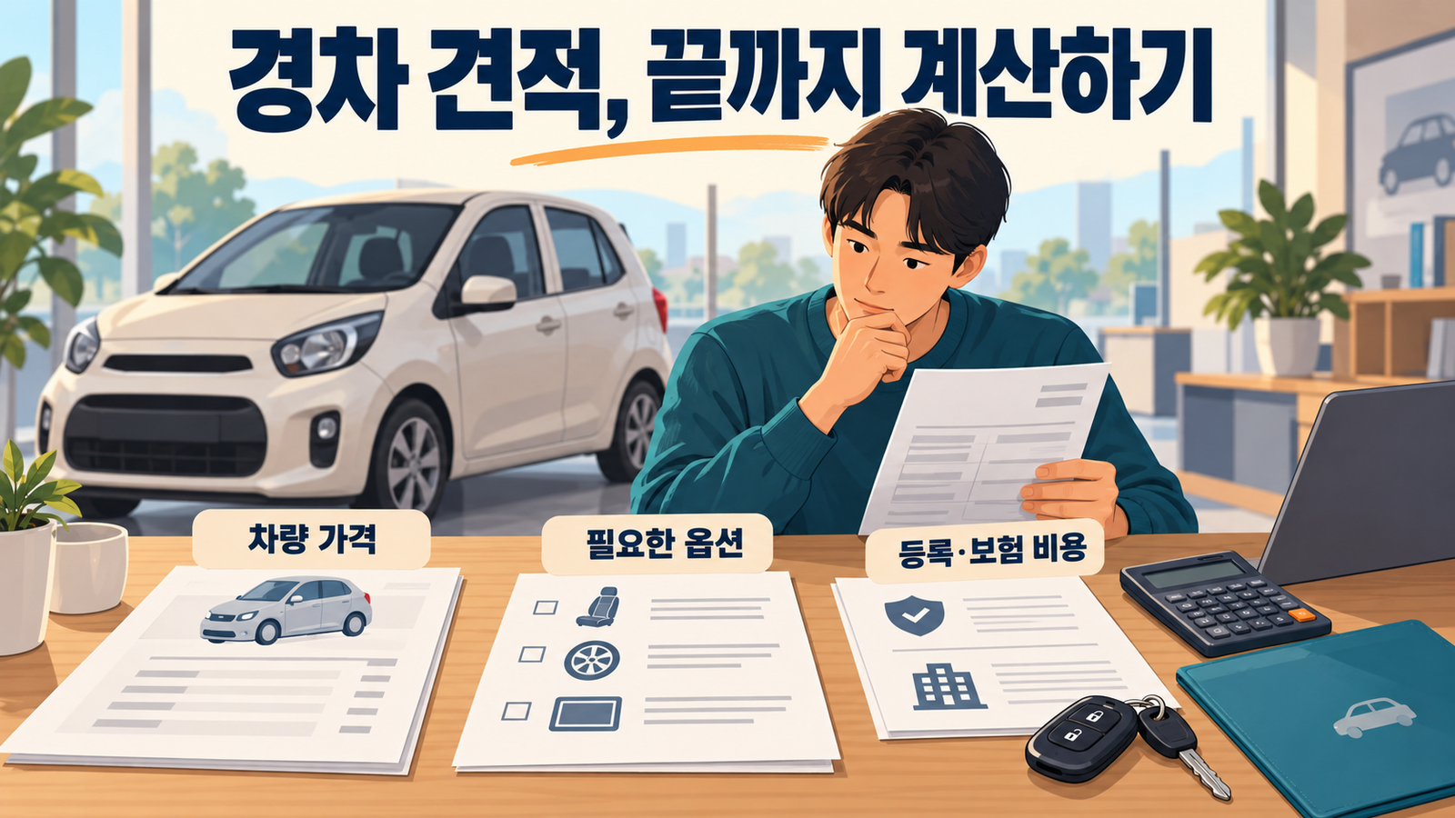 2027 모닝(모델명 기준) 트림·필수옵션·실구매가 계산법 — 깡통부터 경차 혜택까지